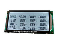 Drei Linien Reihe TN LCD Stellen-einfarbiges Segment weiße LED des Platten-Schirm-52