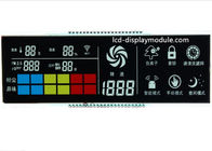Schwarze Bildschirm-rote Farbsegmente TN VA LCD mit PIN 6 Uhr-Betrachtungs-Winkel